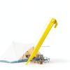 Plastic Tent Pegs GDLPZM 24pcs 9 Inch Yellow Heavy Duty Tent Stakes-1