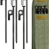 8/16/32 Pack 8in Heavy Duty Forged Steel Tent Stakes, with Storage Bag, for Camping-0