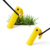 Plastic Tent Pegs GDLPZM 24pcs 9 Inch Yellow Heavy Duty Tent Stakes-4