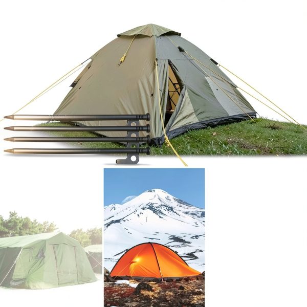 8/16/32 Pack 8in Heavy Duty Forged Steel Tent Stakes, with Storage Bag, for Camping-6