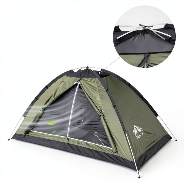 Night Cat Backpacking Tent Waterproof Army Green 1-2 Person-4
