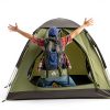 Night Cat Backpacking Tent Waterproof Army Green 1-2 Person-5