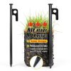 Tent Stakes 8 Pack Heavy Duty Metal Pegs by RIY 8 Inch Unbreakable-1