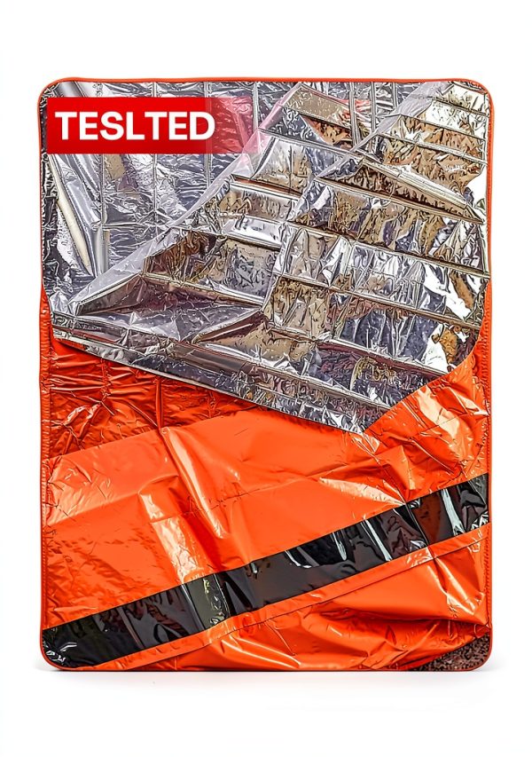 Emergency Sleeping Bag Mart Cobra Mylar Bivy Sack Orange 84x36-5