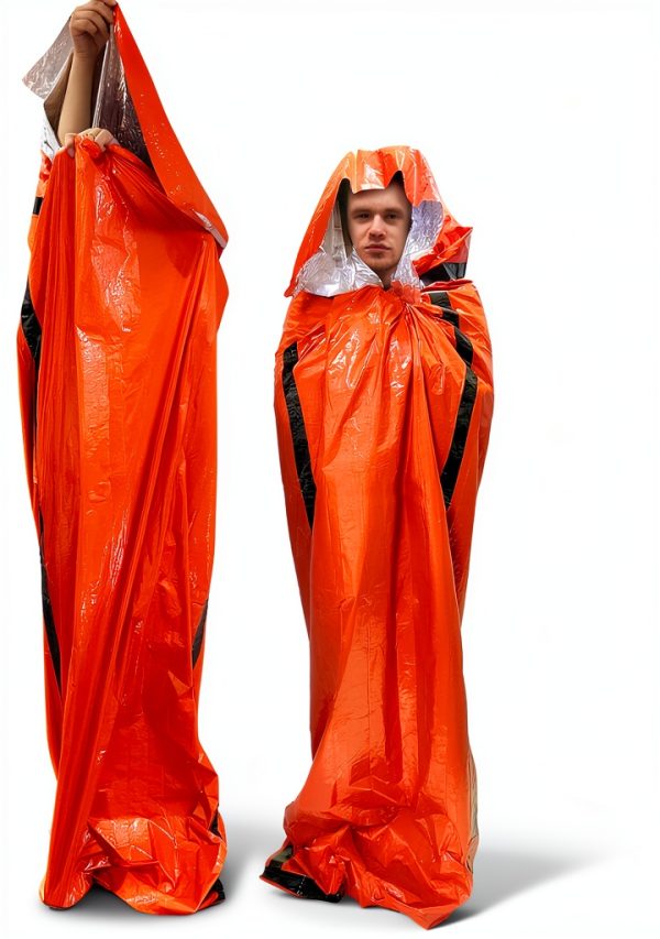 Emergency Sleeping Bag 2 Pack by Leberna Portable Mylar Survival Bivy-2