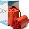 Emergency Sleeping Bag NovaMedic 5 Pack 84x36 Mylar Bivy Orange-4