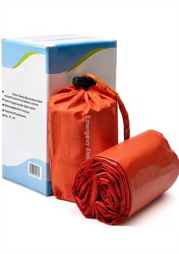 Emergency Sleeping Bag NovaMedic 5 Pack 84x36 Mylar Bivy Orange-4