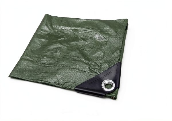 Waterproof Camping Tarp Amazon Basics Dark Green 9.5x11.3 ft-3