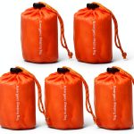 Emergency Sleeping Bag NovaMedic 5 Pack 84x36 Mylar Bivy Orange-0